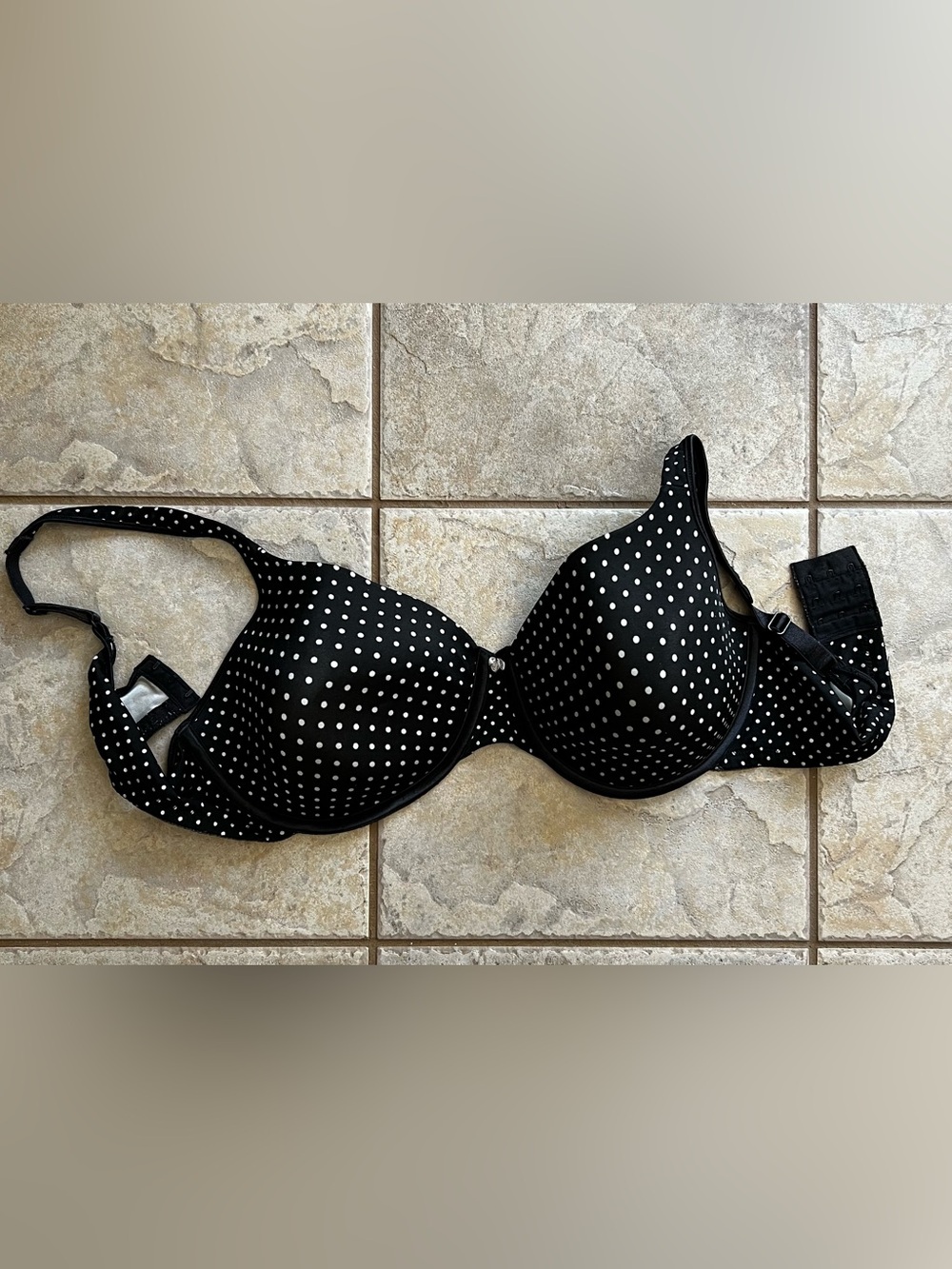 Bali Black and White Polka Dot T-Shirt Bra